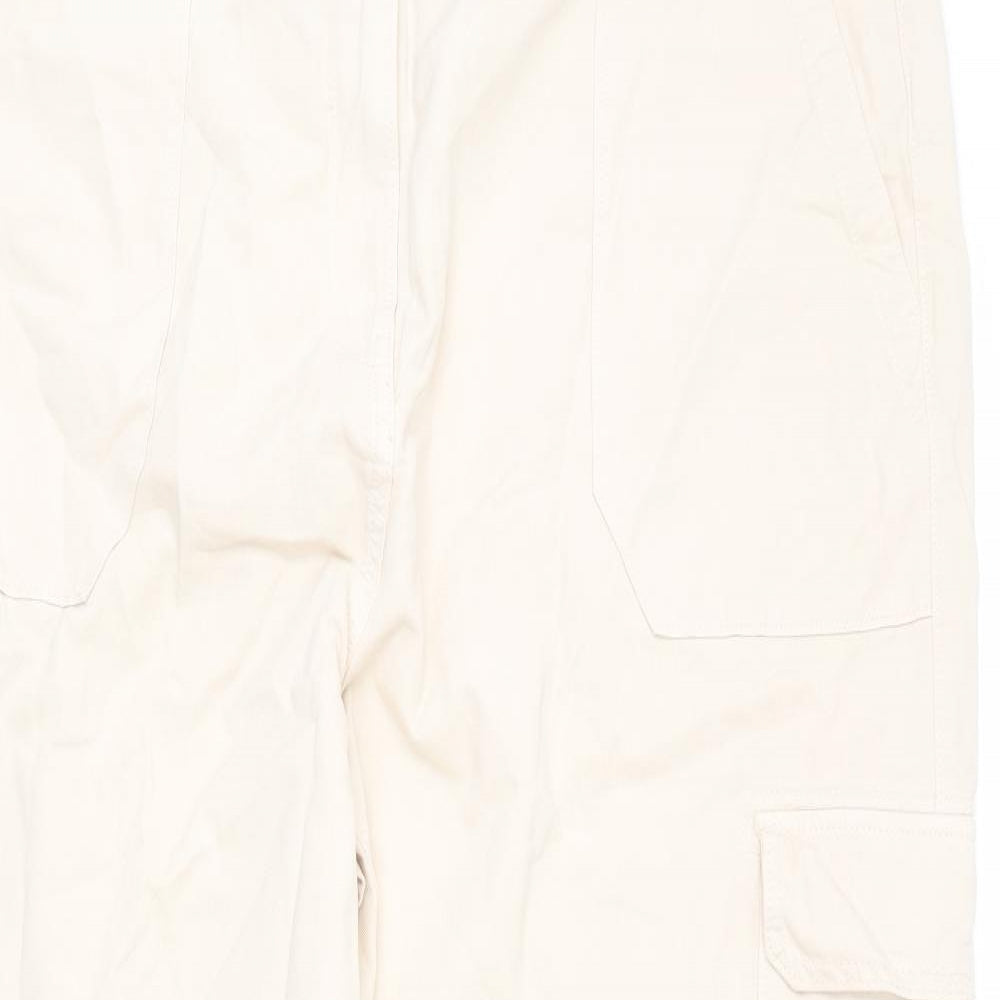 Womens UK Size 22 Marks and Spencer Regular Fit Cargo Beige Trousers