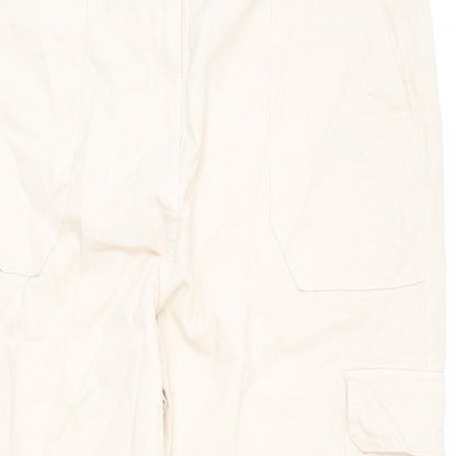 Womens UK Size 22 Marks and Spencer Regular Fit Cargo Beige Trousers