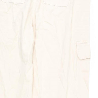 Womens UK Size 22 Marks and Spencer Regular Fit Cargo Beige Trousers