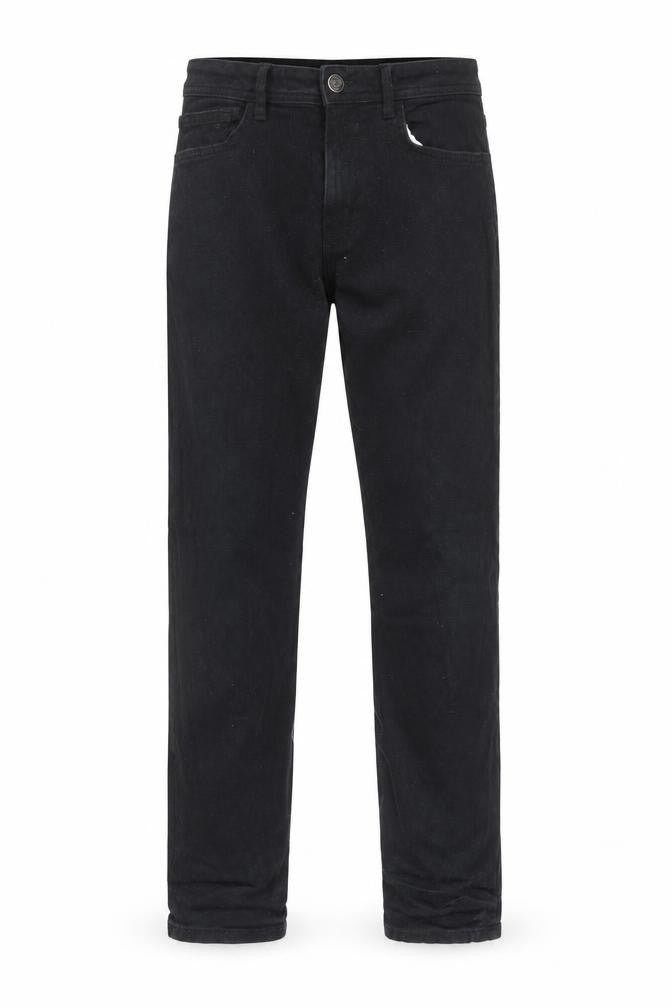 Mens UK Size 32 in Denim & Co. Regular Fit Straight Black Jeans
