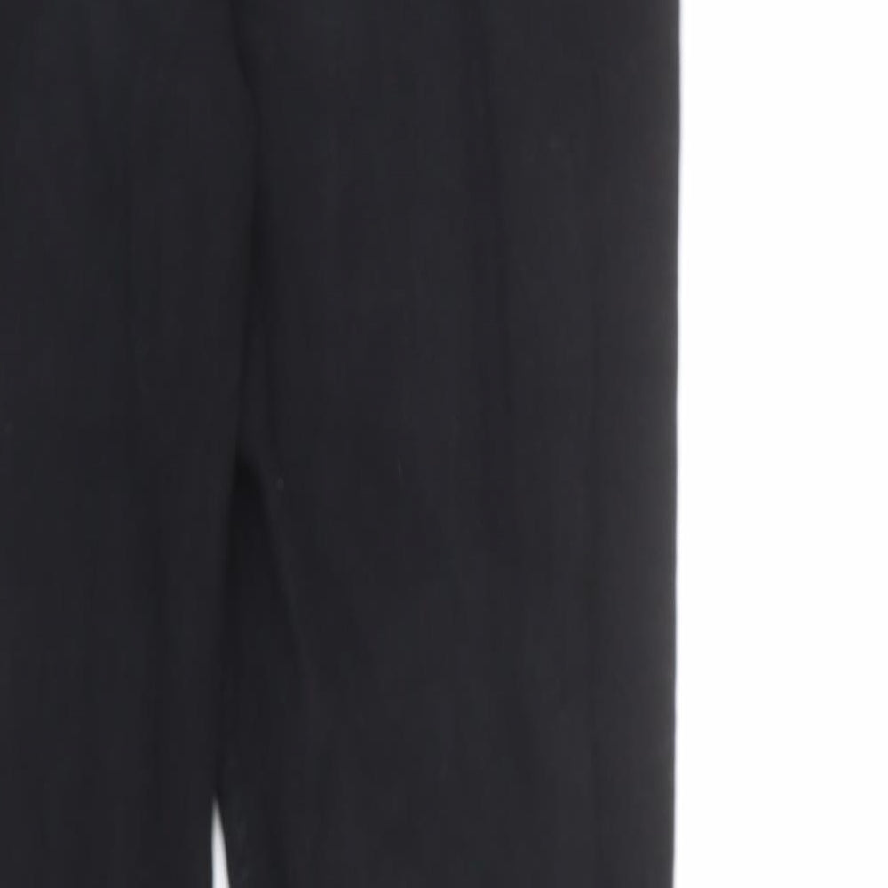 Denim & Co. Mens Black Cotton Straight Jeans Size 32 in L32 in Regular Zip