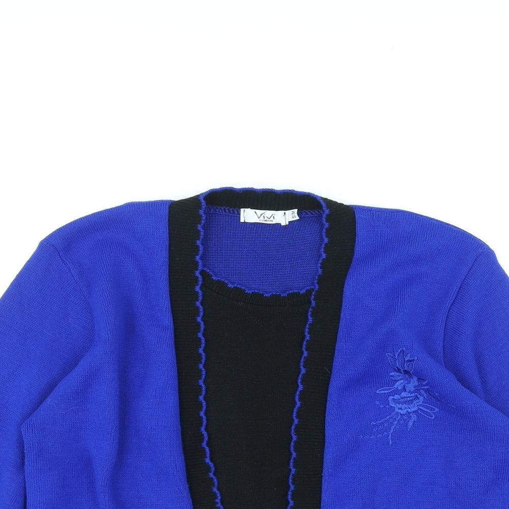Womens UK Size S Vivi Blue Pullover Jumper