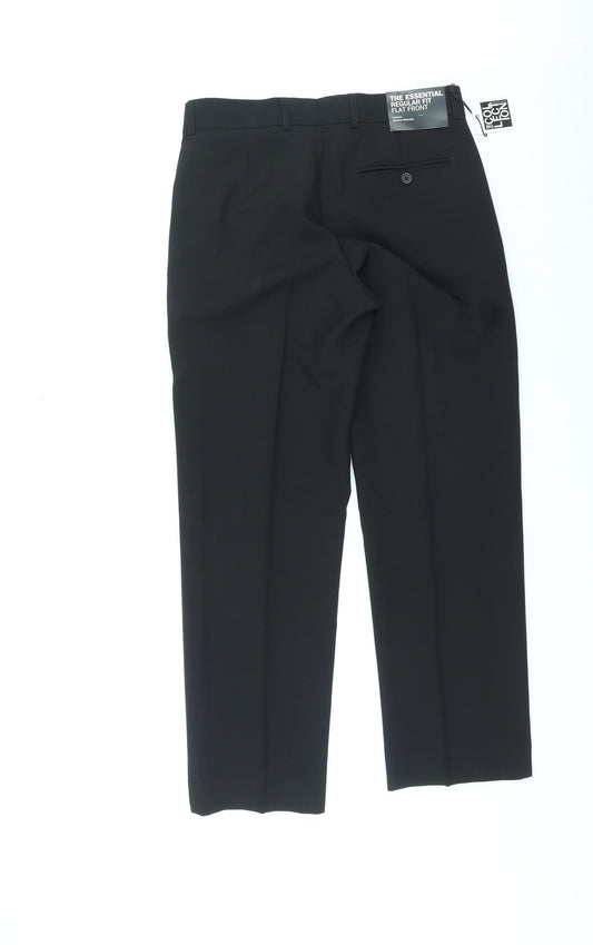 Womens UK Size 32 in Debenhams Regular Fit  Black Trousers