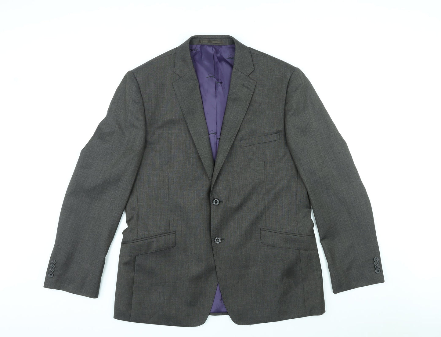 Mens UK Size 42 Paul Costelloe Regular Grey Suit Jacket