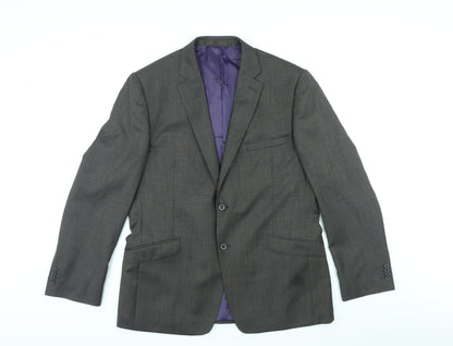 Mens UK Size 42 Paul Costelloe Regular Grey Suit Jacket