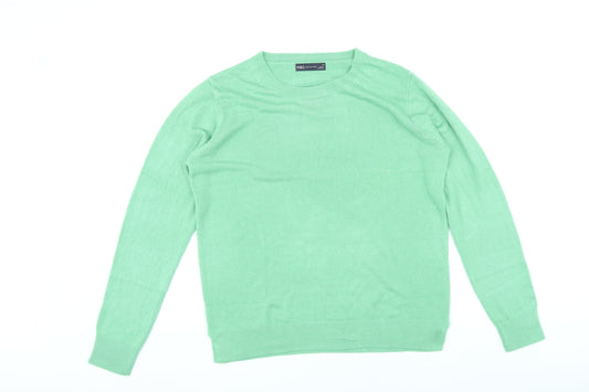 Womens UK Size 14 Marks and Spencer Green Pullover Jumper