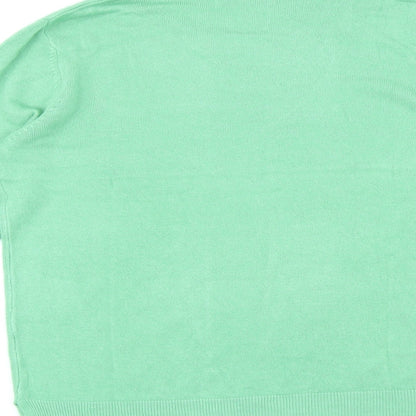 Womens UK Size 14 Marks and Spencer Green Pullover Jumper