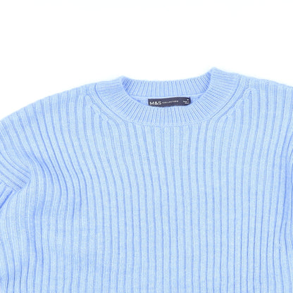 Womens UK Size M Marks and Spencer Purple Pullover Jumper