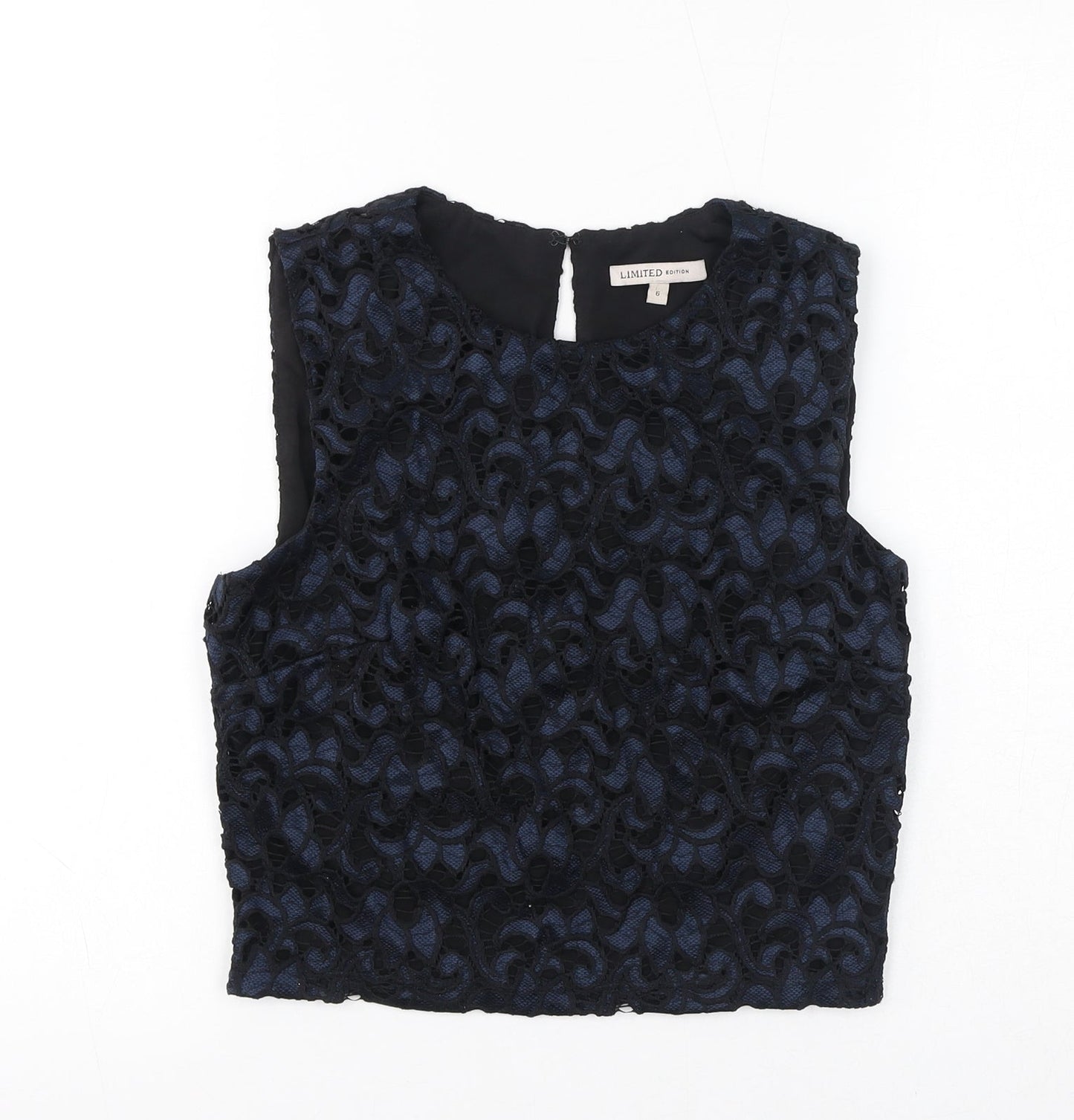 Womens UK Size 6 Marks and Spencer Black Cropped Tank