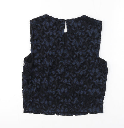 Womens UK Size 6 Marks and Spencer Black Cropped Tank