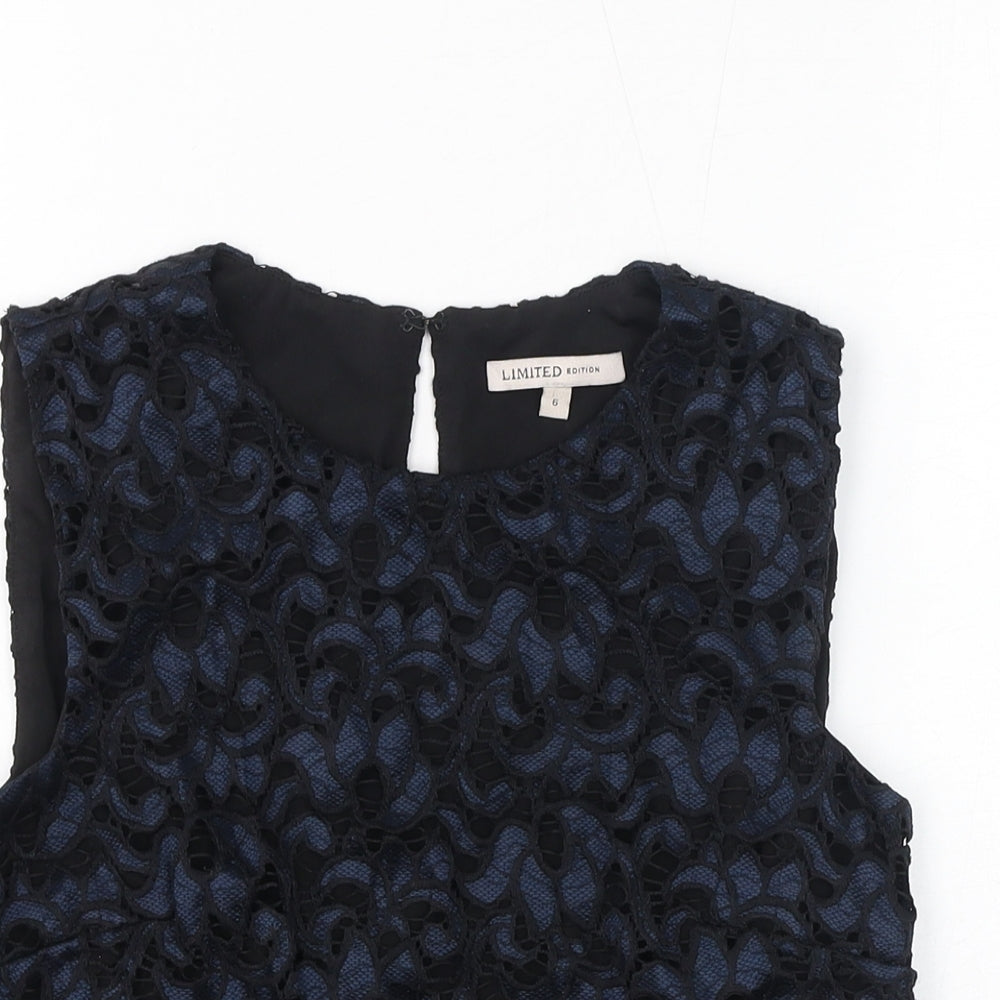 Womens UK Size 6 Marks and Spencer Black Cropped Tank