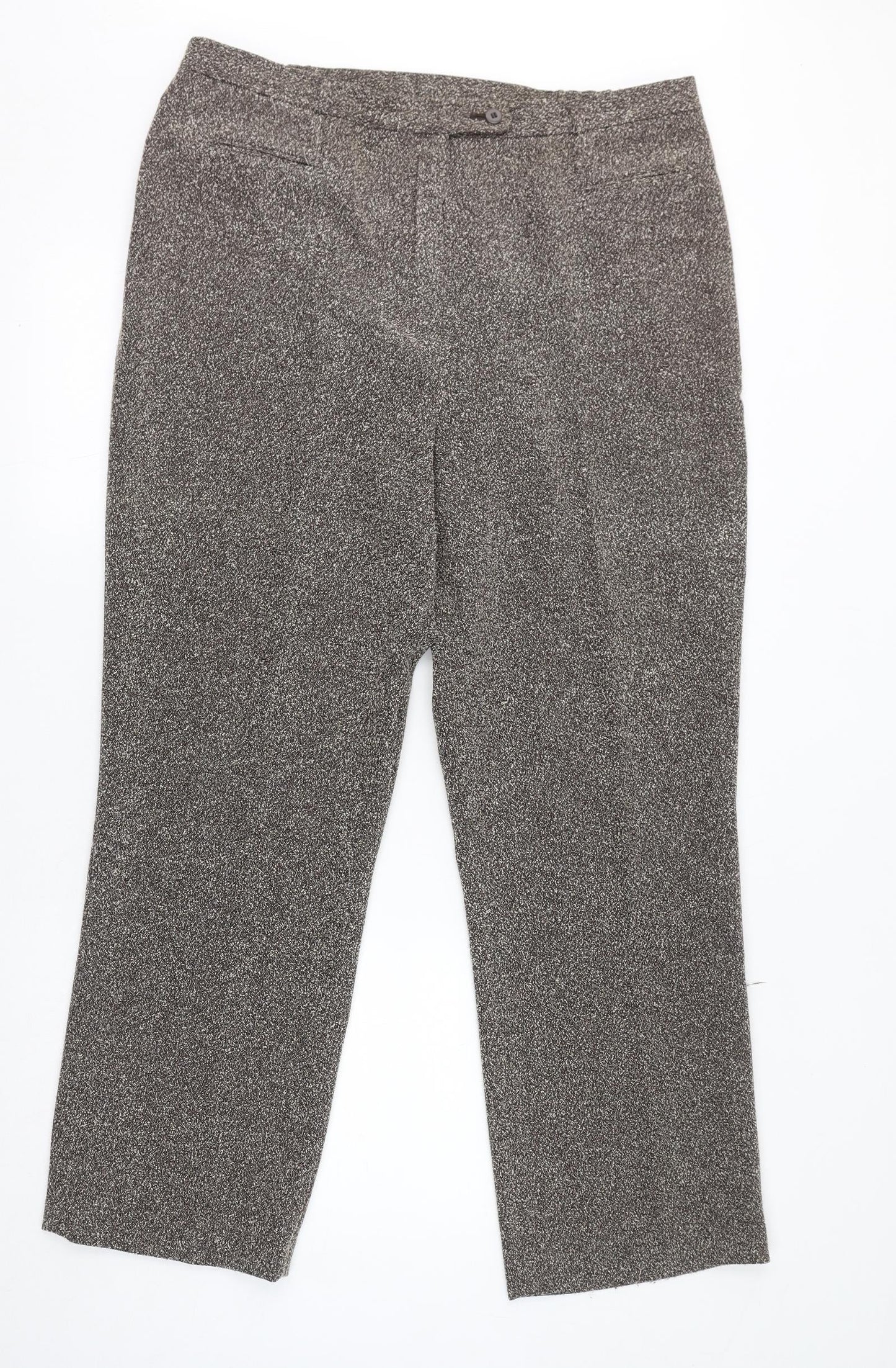 Womens UK Size 20 Agenda Regular Fit  Brown Trousers