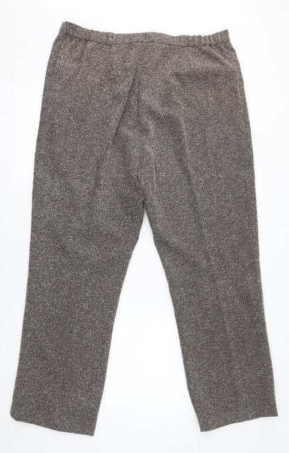 Womens UK Size 20 Agenda Regular Fit  Brown Trousers