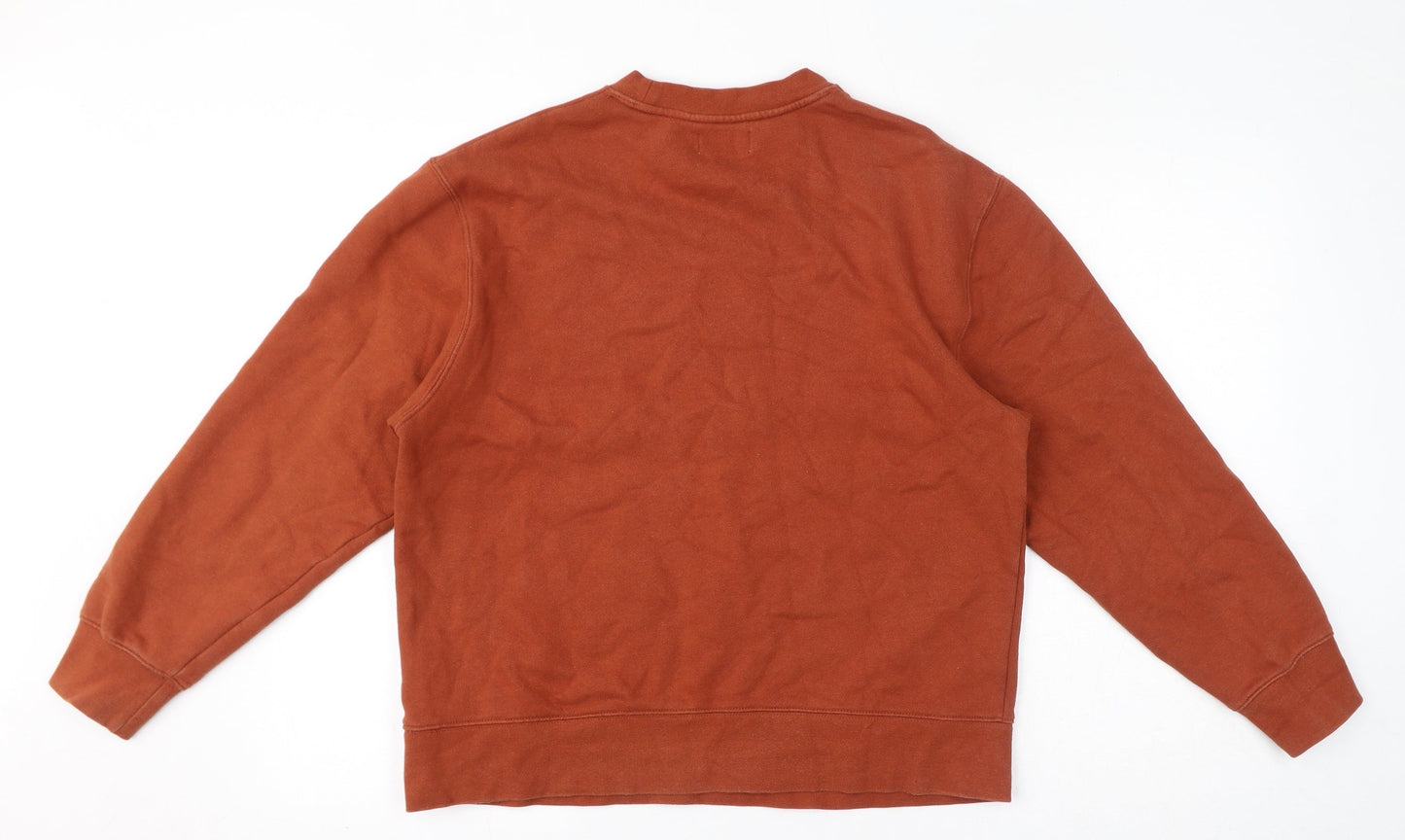Topman Mens Brown Cotton Pullover Sweatshirt Size S