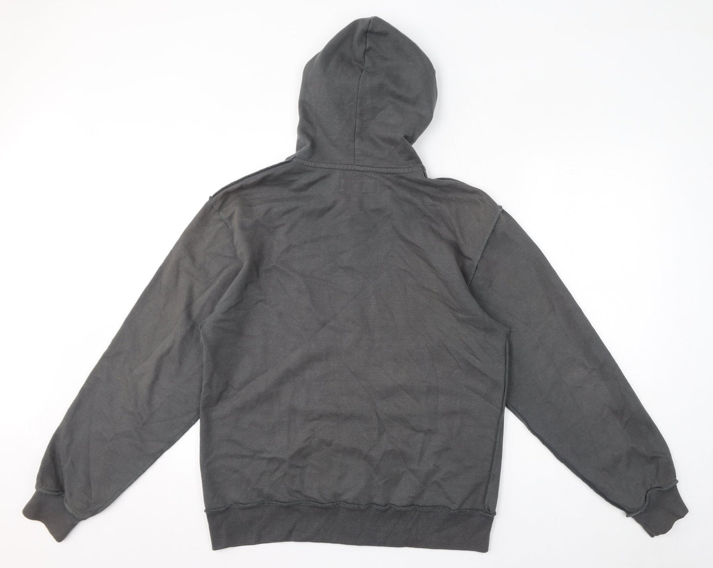 Lewis & Finch Mens Grey Cotton Full Zip Hoodie Size S - Size S/M