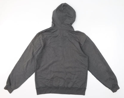 Lewis & Finch Mens Grey Cotton Full Zip Hoodie Size S - Size S/M