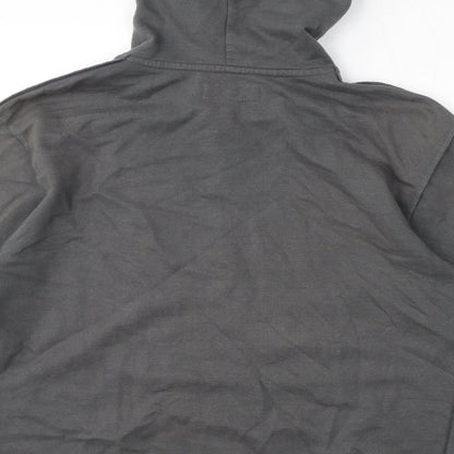 Lewis & Finch Mens Grey Cotton Full Zip Hoodie Size S - Size S/M
