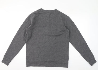 Mens UK Size L Closure Grey Pullover Sweatshirt