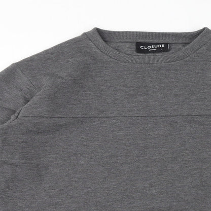 Mens UK Size L Closure Grey Pullover Sweatshirt