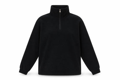 Conte of Florence Womens Black Polyester Pullover Sweatshirt Size L Pullover