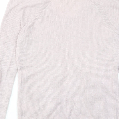 Gap Womens Pink Crew Neck Cotton Pullover Jumper Size S