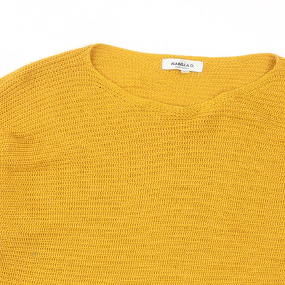 Womens UK Size M Isabella D Yellow Pullover Jumper