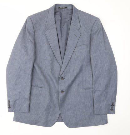 Mens UK Size 44 St Michael Regular Blue Suit Jacket