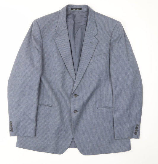 Mens UK Size 44 St Michael Regular Blue Suit Jacket