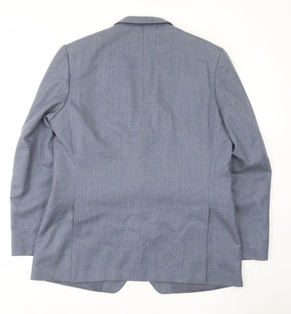 Mens UK Size 44 St Michael Regular Blue Suit Jacket