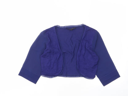 Coast Womens Blue V-Neck Viscose Cardigan Jumper Size XS - Open