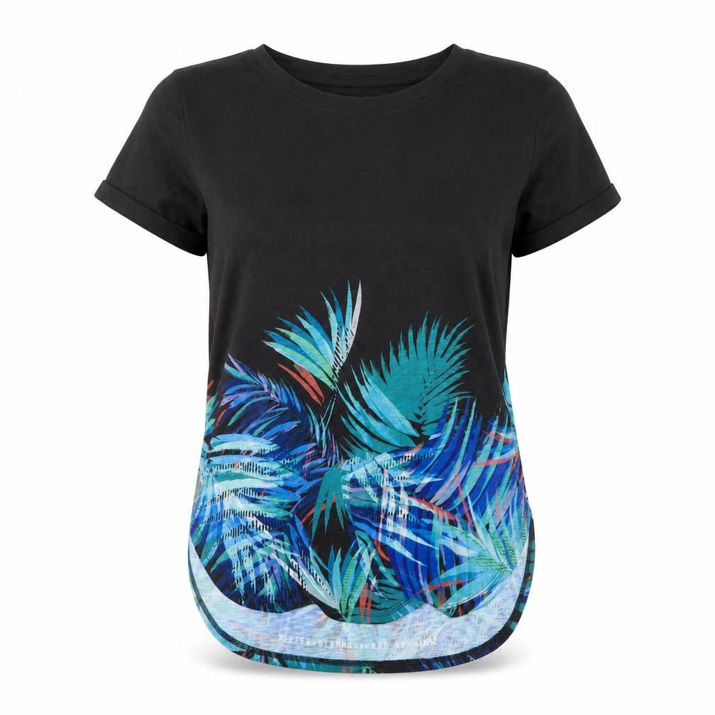 Womens UK Size 10 NEXT Black Basic T-Shirt
