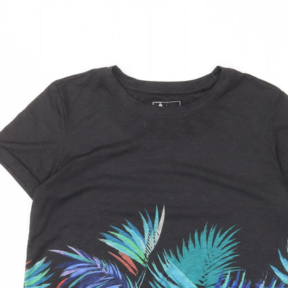 Womens UK Size 10 NEXT Black Basic T-Shirt
