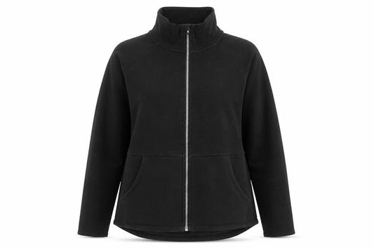 Skechers Womens Black Polyester Pullover Sweatshirt Size L Zip - Pockets