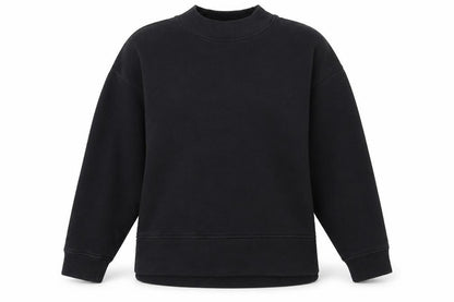 Kiin Womens Black Cotton Pullover Sweatshirt Size XS Pullover
