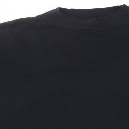 Kiin Womens Black Cotton Pullover Sweatshirt Size XS Pullover