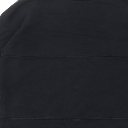 Kiin Womens Black Cotton Pullover Sweatshirt Size XS Pullover