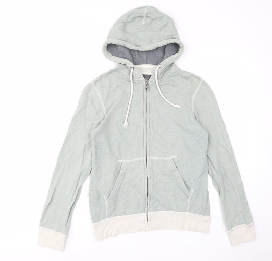 Mens UK Size S H&M Green Pullover Hoodie