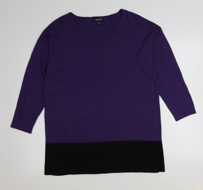 Womens UK Size 12 Pomodoro Purple Pullover Jumper