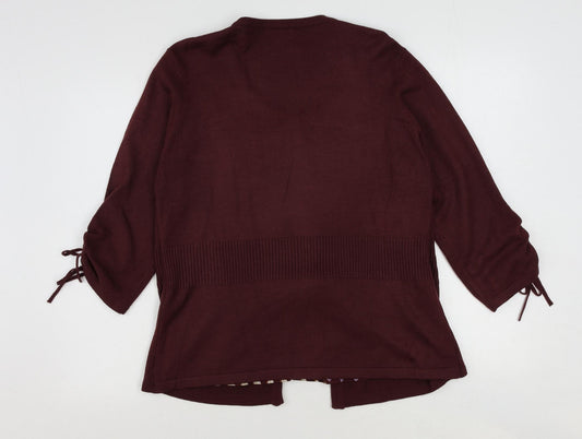 Womens UK Size L Klass Red Basic Blouse