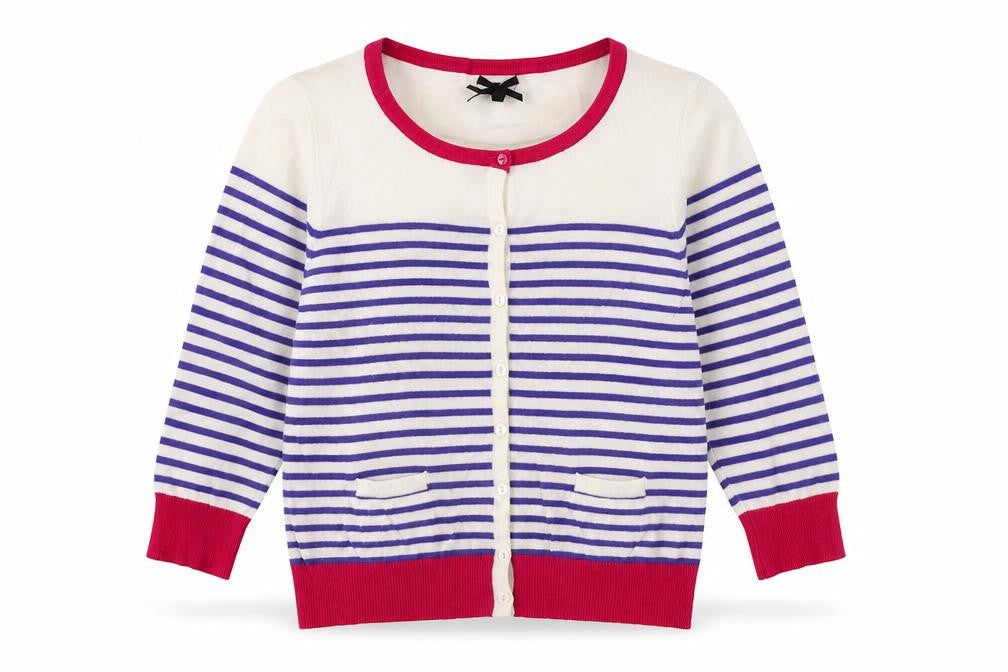 Womens UK Size M Text Ivory Cardigan Jumper