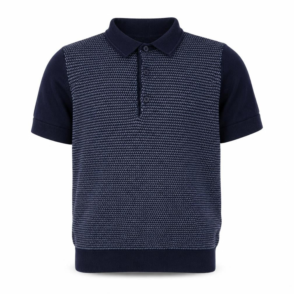 Next Boys Blue Collared Cotton Pullover Jumper Size 11 Years Button