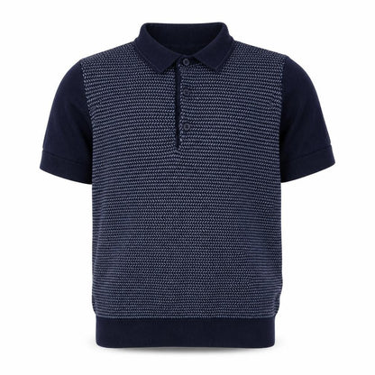 Next Boys Blue Collared Cotton Pullover Jumper Size 11 Years Button
