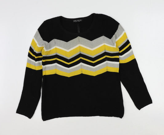 Womens UK Size 12 Select Black Pullover Jumper