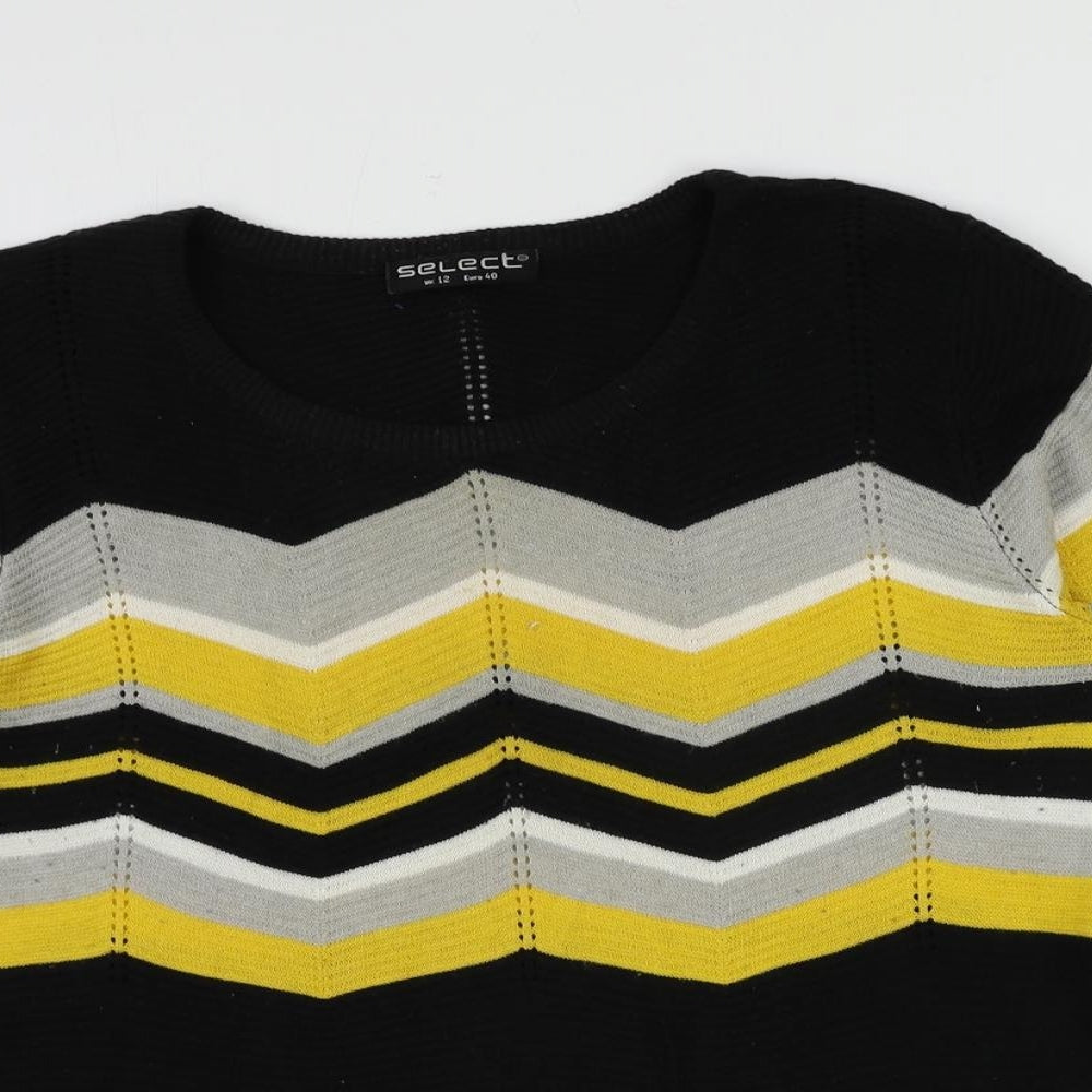Womens UK Size 12 Select Black Pullover Jumper