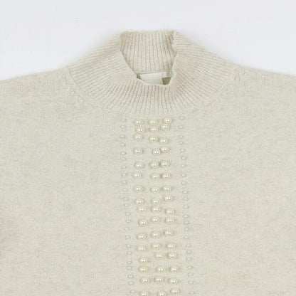 Womens UK Size M H&M Ivory Pullover Jumper