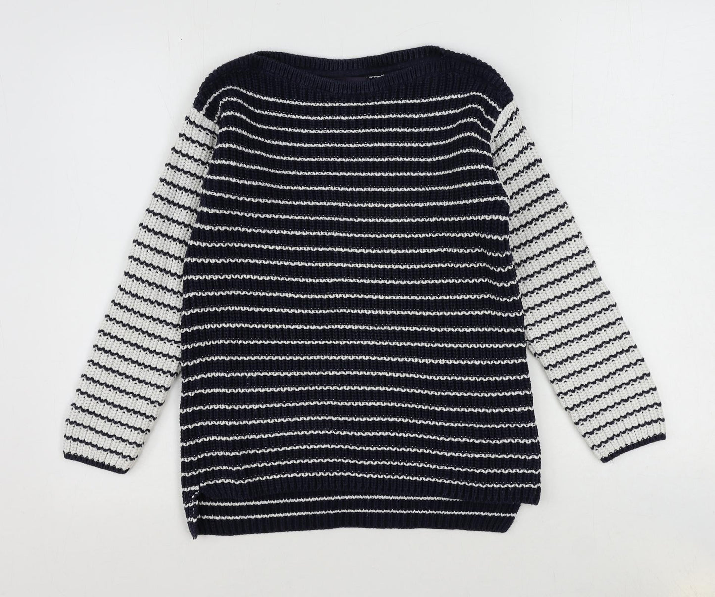 Womens UK Size S Marks and Spencer Blue Pullover Jumper