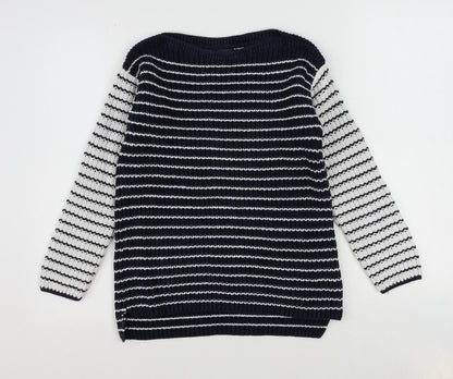Womens UK Size S Marks and Spencer Blue Pullover Jumper
