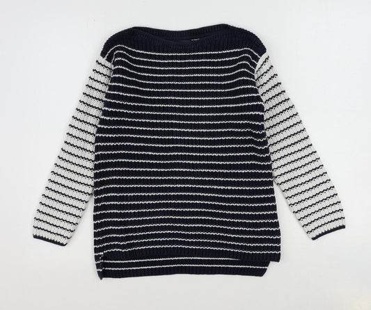 Womens UK Size S Marks and Spencer Blue Pullover Jumper