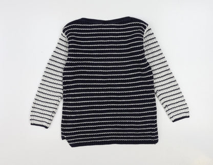 Womens UK Size S Marks and Spencer Blue Pullover Jumper