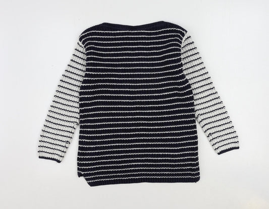 Womens UK Size S Marks and Spencer Blue Pullover Jumper